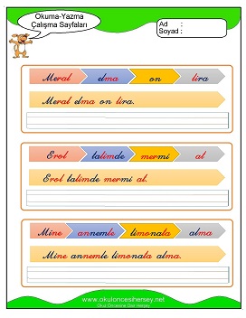 m sesi Grubu Çalışma Sayfaları